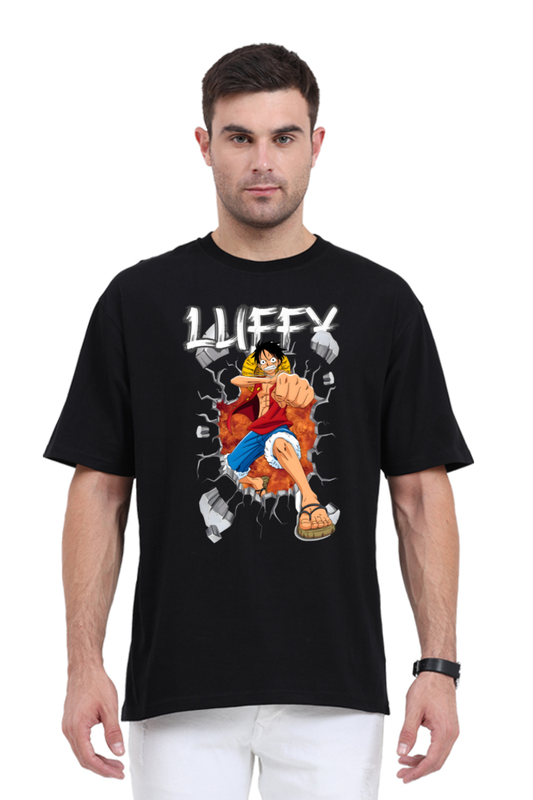Luffy Oversized Premium Printed T-Shirt