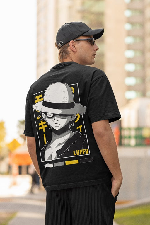 Monkey D. Luffy Oversized Printed T-Shirt