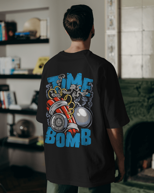 Time Bomb Graphics Oversized T-Shirt
