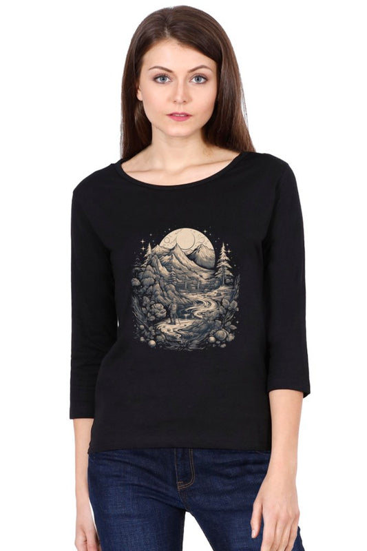 Abstract Flowers Round Neck Full Sleeve - The Vybe Store