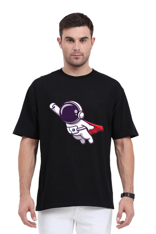 Flying Astro Oversized Printed T-Shirt - The Vybe Store