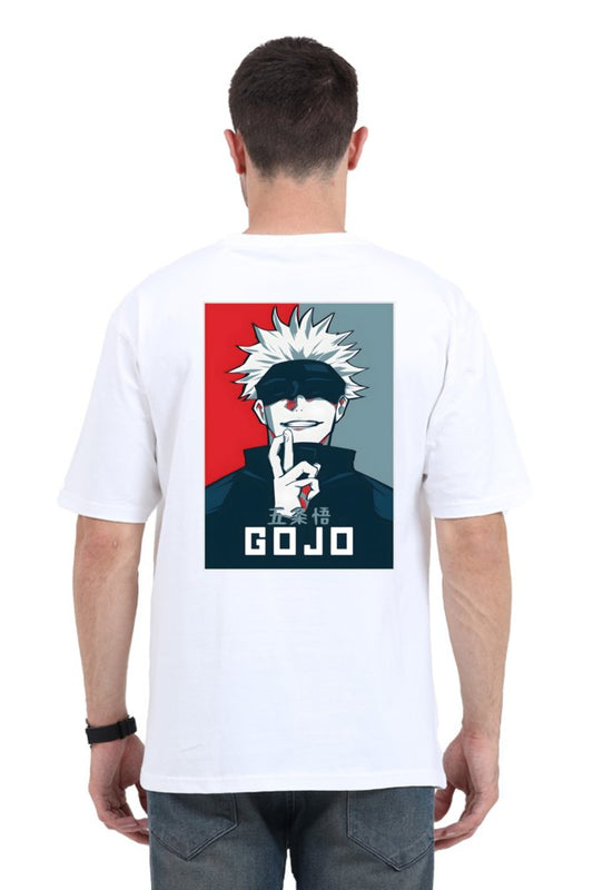 GOJO anime oversized printed T-Shirt - The Vybe Store