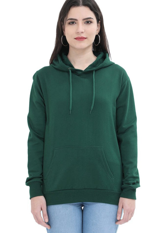 Hooded Sweatshirt Bottle Green - The Vybe Store