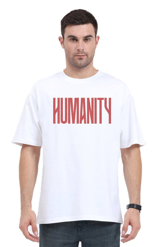 HUMANITY Oversized Printed T-Shirt - The Vybe Store