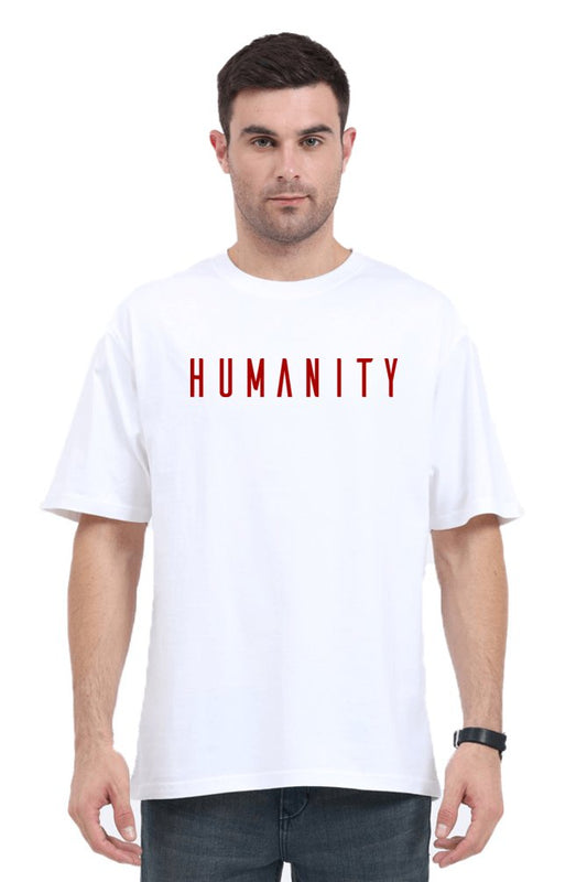 HUMANITY Oversized Printed T-Shirt - The Vybe Store