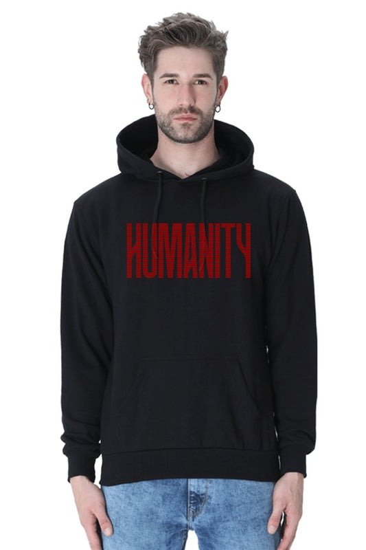 Humanity Printed Hooded Sweatshirt - The Vybe Store
