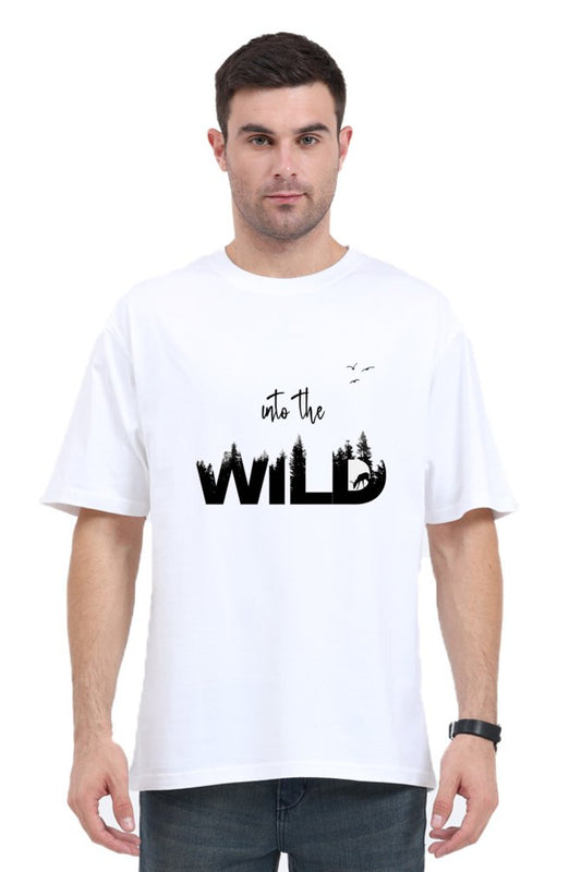 Into The Wild Oversized Printed T-Shirt - The Vybe Store