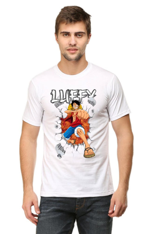 Luffy Regular Fit Printed T-Shirt - The Vybe Store