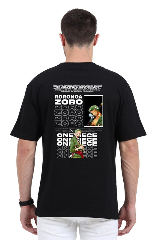 RORONOA ZORO Oversized Printed T-Shirt - The Vybe Store