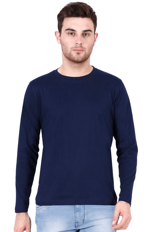 Round Neck Full Sleeve T-Shirt - The Vybe Store