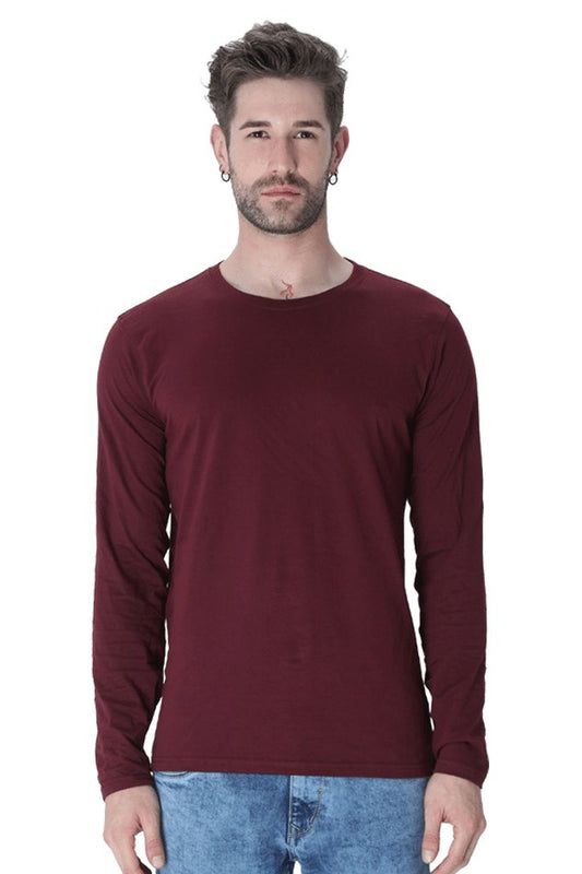 Round Neck Full Sleeve T-Shirt - The Vybe Store