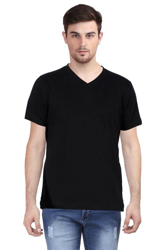Vneck Half Sleeve T-Shirt - The Vybe Store