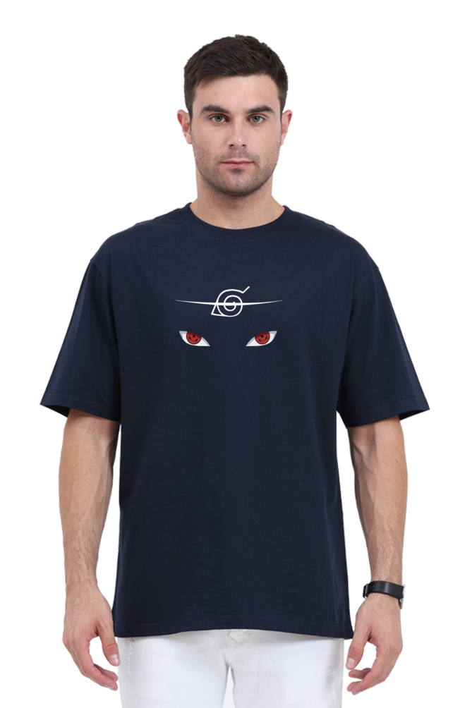 Eyes Naruto Style Premium Printed Oversized T-Shirt