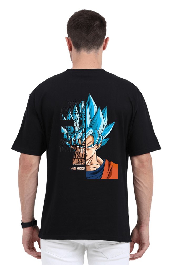 Son Goku Quote Oversized Printed T-Shirt – The VYBE Store